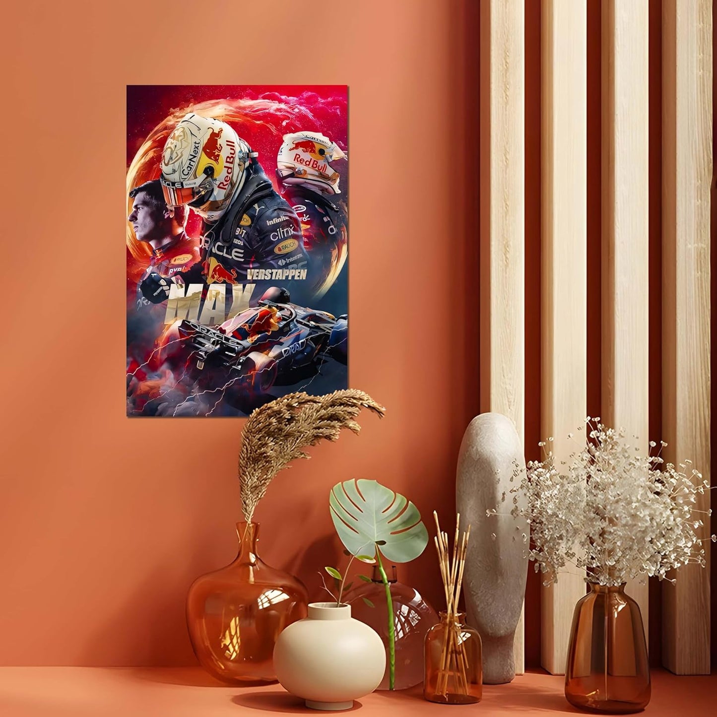 Roostaflag F1 Posters for Wall Max Verstappen A3 | Max Verstappen Posters for Wall | F1 Stickers Wall Aesthetic | Big Formula 1 Poster for Room Decor | Max Verstappen Car Wall Poster for Bedroom