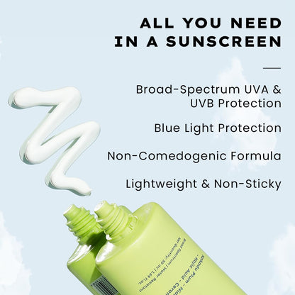 Hyphen All I Need Sunscreen SPF 50 PA++++ | No White Cast | In Vivo Tested | Brightens with Niacinamide, Kojic Acid & Vitamin C Rich Kakadu Plum | Hydrating Lightweight Non-Greasy UVA/UVB Protection | For Oily, Dry & All Skin Types | Women & Men | 50ml