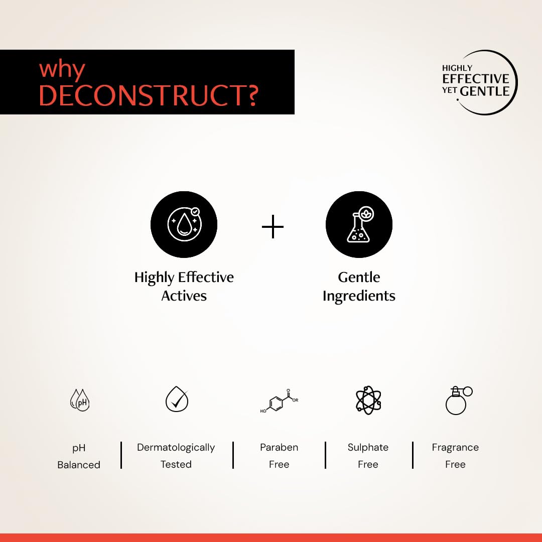 Deconstruct Fluid Brightening Sunscreen SPF 50+ PA++++ |Sunscreen with Niacinamide| For dry, oily,combination, normal skin |For Men & Women 50g