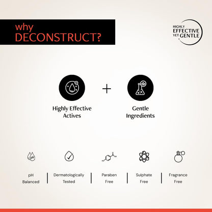 Deconstruct Fluid Brightening Sunscreen SPF 50+ PA++++ |Sunscreen with Niacinamide| For dry, oily,combination, normal skin |For Men & Women 50g