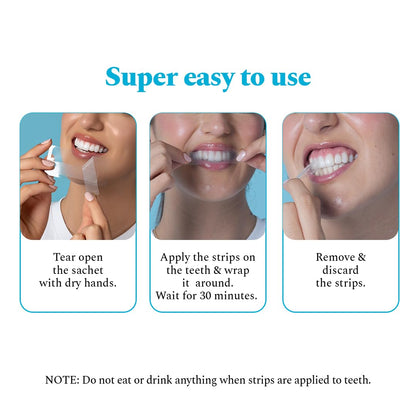 Perfora Teeth Whitening Strips - Pack of 3 Treatments (6 Strips) – Whitens Teeth in 1 Use | Sensitivity-Free, Enamel-Safe Oral Care | PAP & Hydroxyapatite for Stain Removal | Fast & Effective Teeth Whitening Products