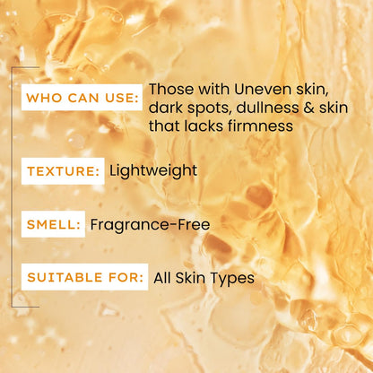 Hyphen 18% Brightening + 20% Collagen Face Serum | Double Shot Serum with 11% Mandarin 5% Niacinamide 2% PGA & Bakuchiol | Winter Skincare | Brightening, Hydrating & Collagen Boost for Dry Skin - 50ml