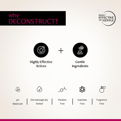 Deconstruct Brightening Tinted Lip balm for Dark Lips | SPF 50 | Brightens Dark Lips & Moisturizes | For Women & Men daily (4.2g)