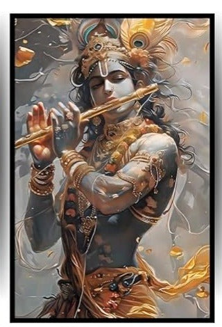 Aesthetic Divine God Posters with Black Border, Spiritual Deity Wall Art for Peace and Serenity V1
