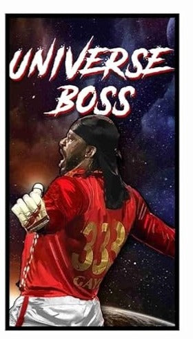 Cricketer Chris Gayle Wall Poster | Premium A4 Size 350 GSM Glossy Art Prints | Sports Poster for Bedroom, Living Room & Office